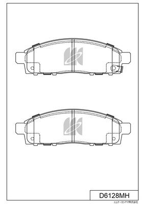 

КОЛОДКИ ТОРМОЗНЫЕ, ПЕРЕДНИЕ (С АНТИСКРИПНОЙ ПЛАСТИНОЙ) MI TRITON KB9T 06-, L200 IV 05-, PAJERO/MONTERO SPORT KH4W (KH0) 08-, D6128MH