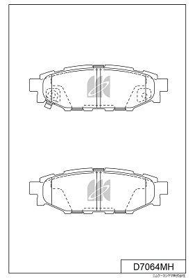 

КОЛОДКИ ТОРМОЗНЫЕ, ЗАДНИЕ (С АНТИСКРИПНОЙ ПЛАСТИНОЙ) SU LEGACY BL5/BP5/BP9/BLE/BPE 03-, D7064MH