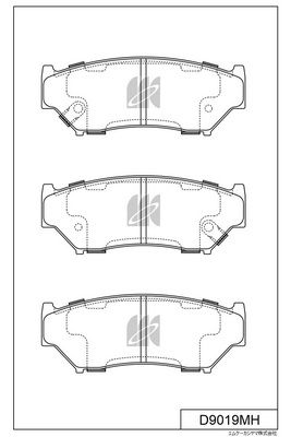 

КОЛОДКИ ТОРМОЗНЫЕ, ПЕРЕДНИЕ (С АНТИСКРИПНОЙ ПЛАСТИНОЙ) SZ ESCUDO/NOMADE TD01 88- TA02W, TA52W, TD02W, TD52W, TL52W 97- MZ PROCEED/LEVANTE TF52W, TJ52W 97-, D9019MH