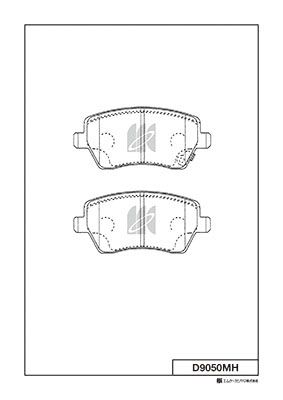 

КОЛОДКИ ТОРМОЗНЫЕ, ПЕРЕДНИЕ (С АНТИСКРИПНОЙ ПЛАСТИНОЙ) SZ SWIFT 1.5 05-, D9050MH