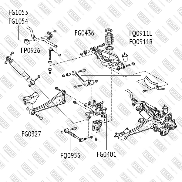 

РЫЧАГ ПОДВЕСКИ ЗАДНИЙ ВЕРХНИЙ ПРАВЫЙ TOYOTA RAV4 05- LEXUS NX 14-, FQ0911R