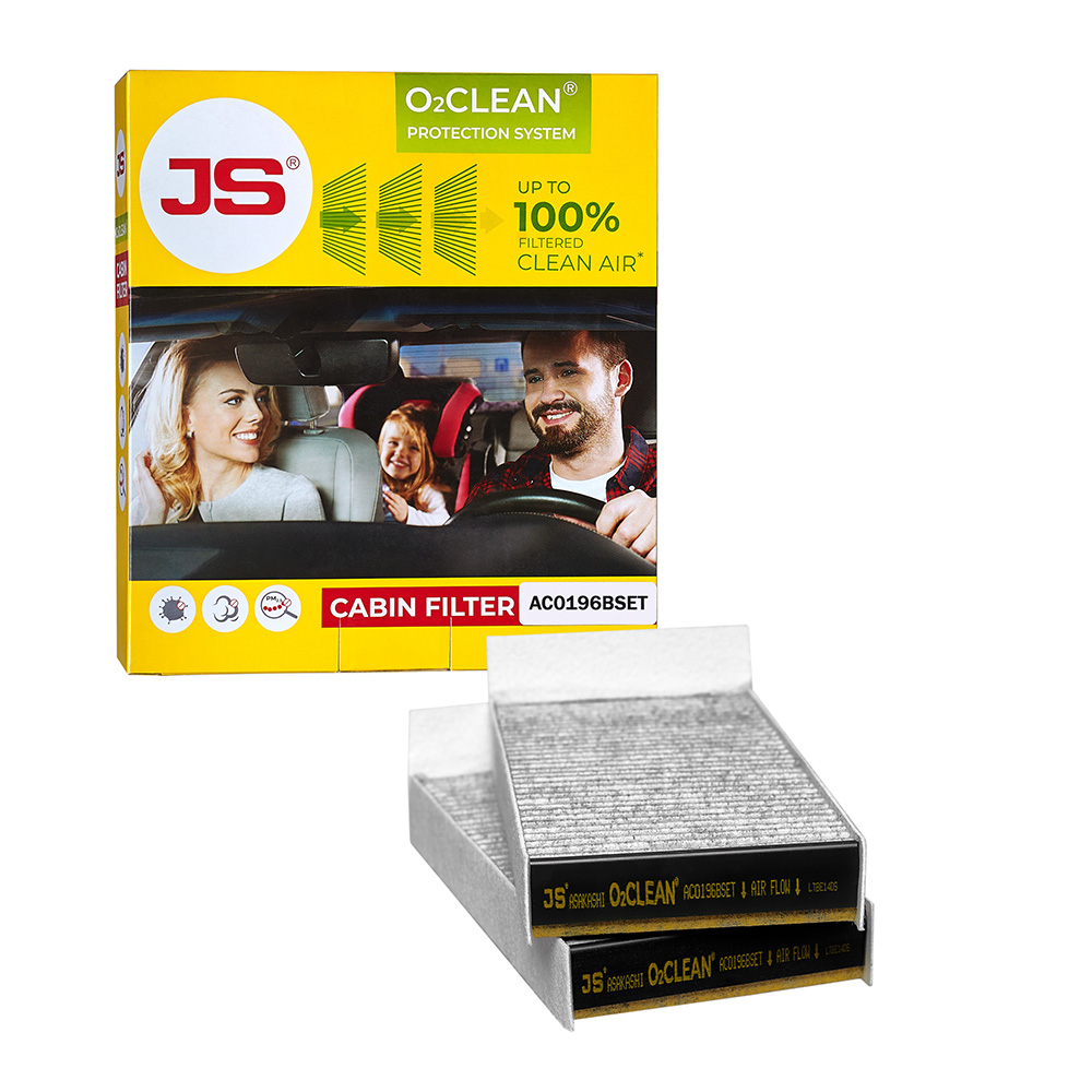 

ФИЛЬТР САЛОННЫЙ АНТИБАКТЕРИАЛЬНЫЙ O2CLEAN, КОМПЛЕКТ 2 ШТ, AC0196BSET