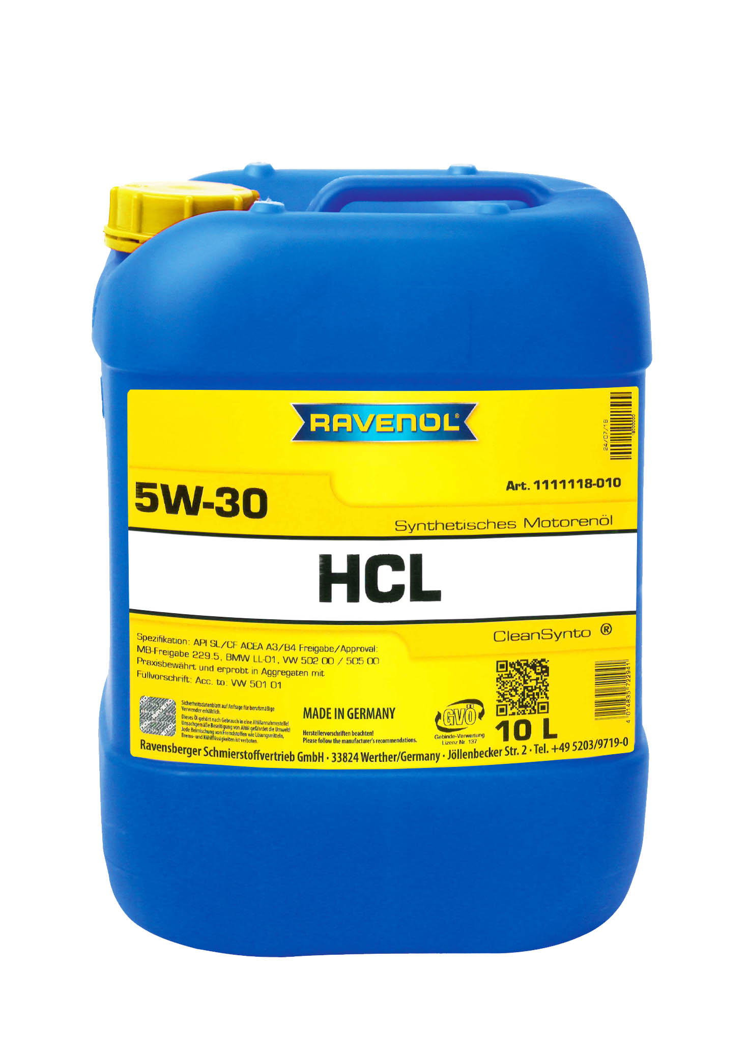 SAE 5W-30 10l HCL Export
