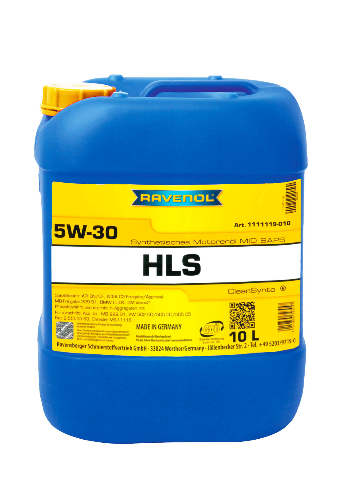 SAE 5W-30 10L HLS EXPORT