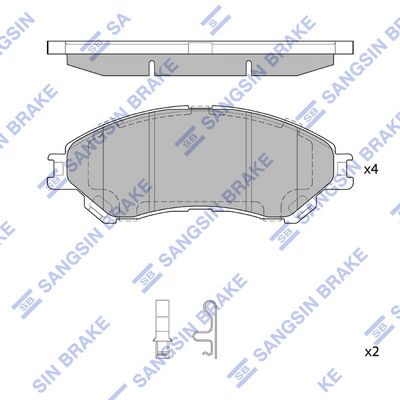 

КОЛОДКИ ТОРМОЗНЫЕ SUZUKI VITARA 15- ПЕРЕД., SP4212