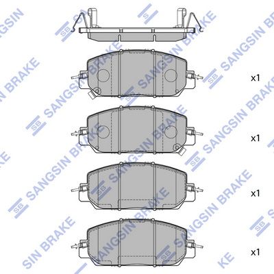 

КОЛОДКИ ТОРМОЗНЫЕ ДИСКОВЫЕ, SP4176