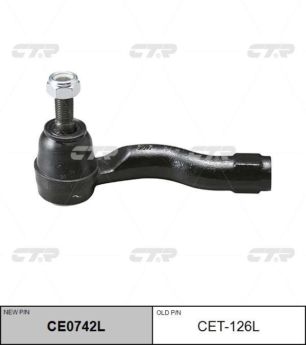 

НАКОНЕЧНИК РУЛЕВОЙ ТЯГИ CE0742L/CET126L, CE0742L