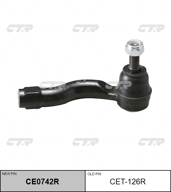 

НАКОНЕЧНИК РУЛЕВОЙ ТЯГИ CE0742R/CET126R, CE0742R