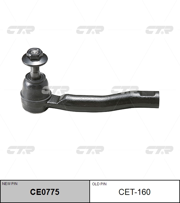 

НАКОНЕЧНИК РУЛЕВОЙ ТЯГИ CE0775/CET160, CE0775