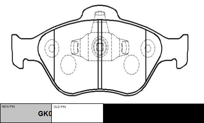 

КОЛОДКИ ТОРМОЗНЫЕ GK0160/CKF15, GK0160