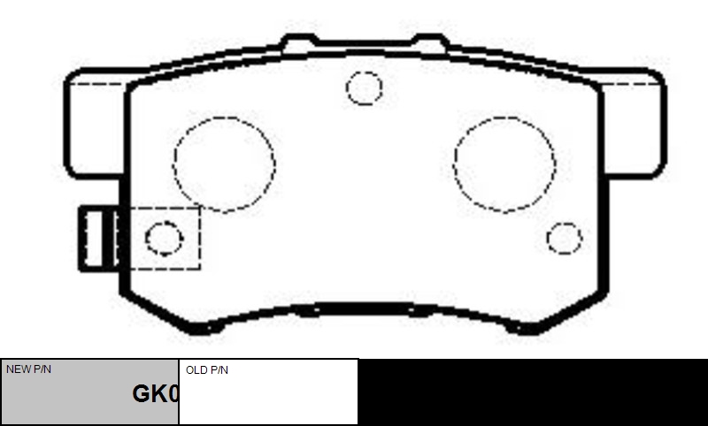 

КОЛОДКИ ТОРМОЗНЫЕ GK0325/CKHO8, GK0325