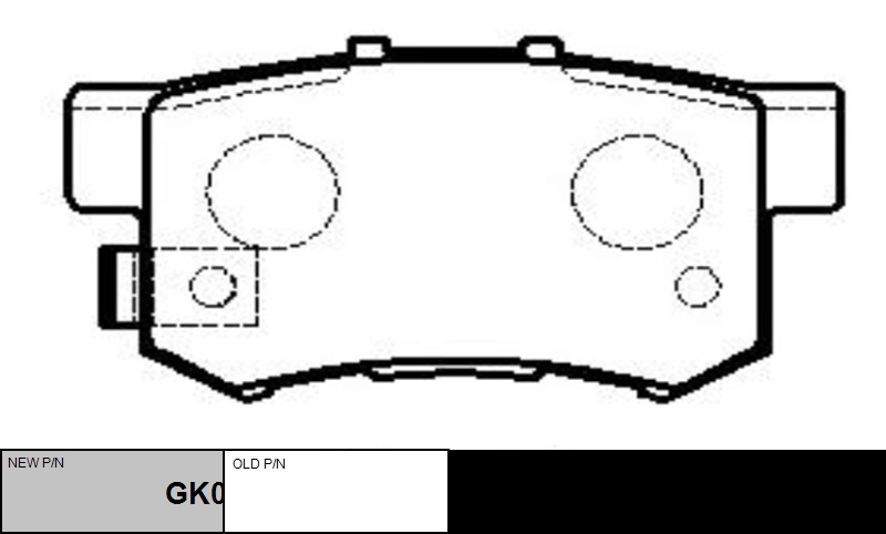 

КОЛОДКИ ТОРМОЗНЫЕ GK0335/CKHO18, GK0335