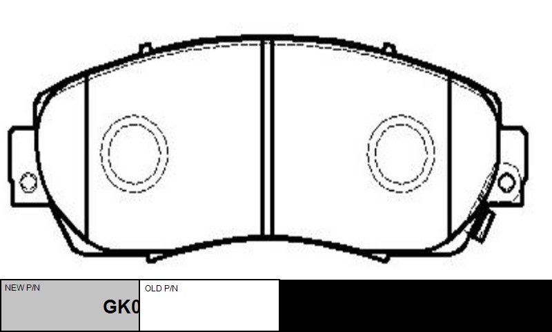 

КОЛОДКИ ТОРМОЗНЫЕ GK0336/CKHO19, GK0336