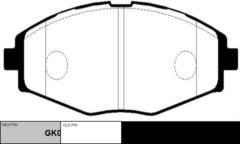 

КОЛОДКИ ТОРМОЗНЫЕ GK0430/CKKD2, GK0430