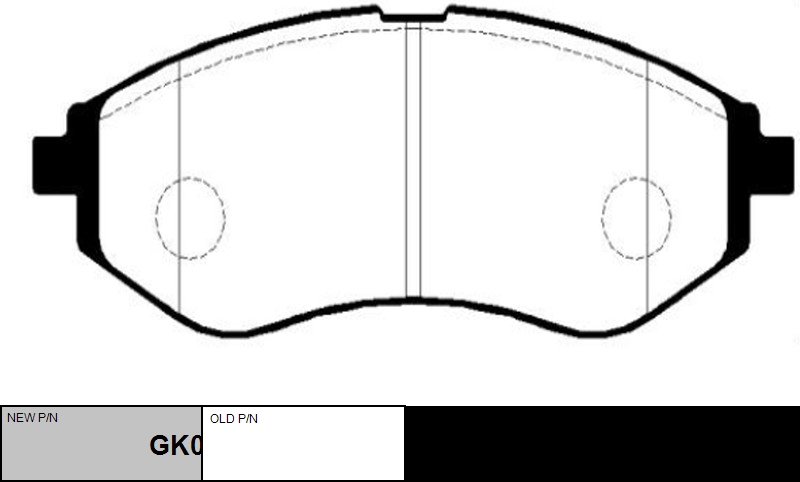 

КОЛОДКИ ТОРМОЗНЫЕ GK0439/CKKD11, GK0439