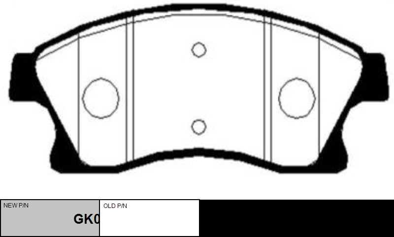 

КОЛОДКИ ТОРМОЗНЫЕ GK0449/CKKD21, GK0449