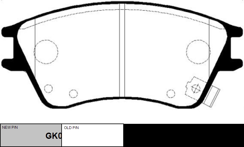 

КОЛОДКИ ТОРМОЗНЫЕ GK0474/CKKH20, GK0474