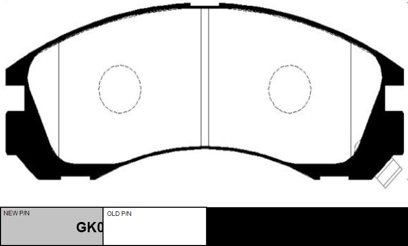 

КОЛОДКИ ТОРМОЗНЫЕ GK0479/CKKH25, GK0479