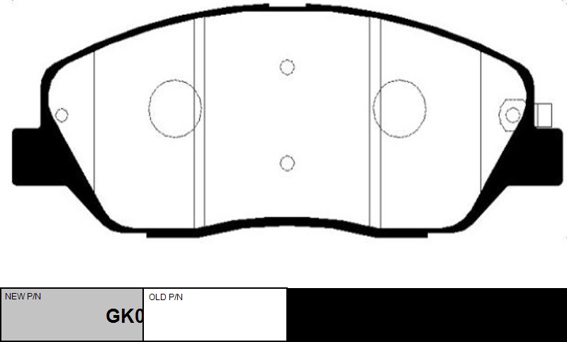 

КОЛОДКИ ТОРМОЗНЫЕ GK0487/CKKH33, GK0487