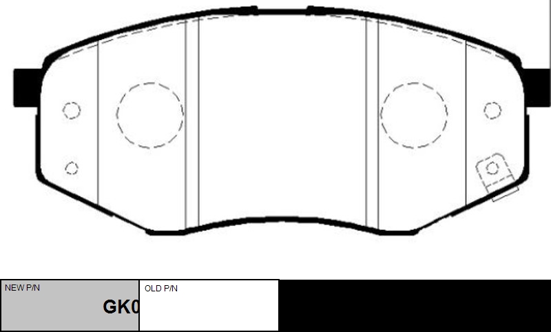

КОЛОДКИ ТОРМОЗНЫЕ GK0495/CKKH41, GK0495