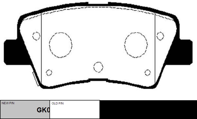 

КОЛОДКИ ТОРМОЗНЫЕ GK0499/CKKH45, GK0499