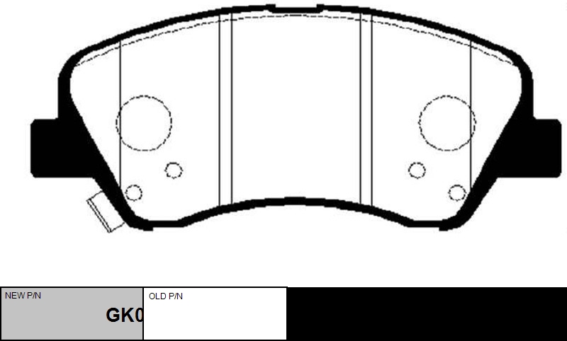 

КОЛОДКИ ТОРМОЗНЫЕ GK0500/CKKH46, GK0500