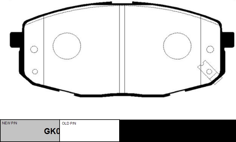 

КОЛОДКИ ТОРМОЗНЫЕ GK0527/CKKK21, GK0527