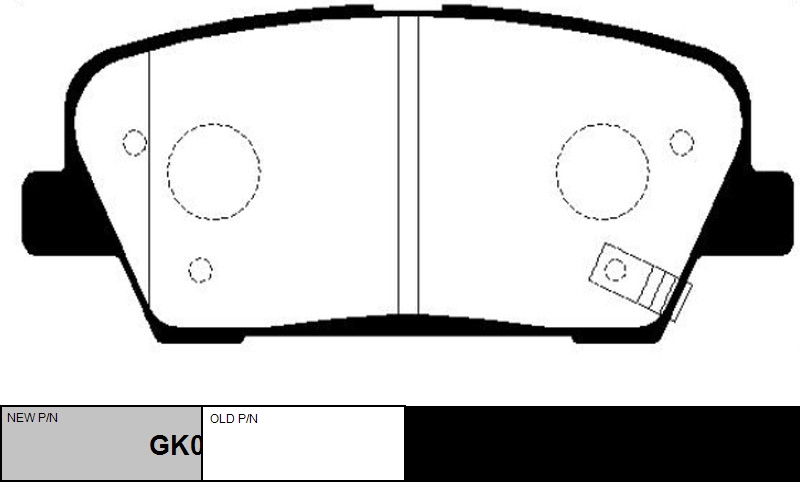 

КОЛОДКИ ТОРМОЗНЫЕ GK0550/CKKK44, GK0550