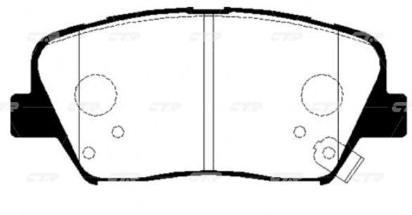 

КОЛОДКИ ТОРМОЗНЫЕ GK0556/CKKK50, GK0556
