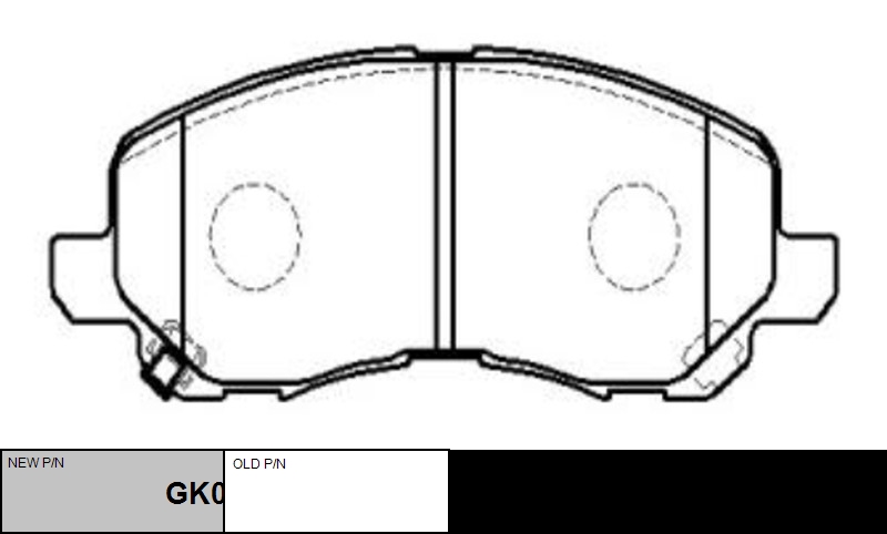 

КОЛОДКИ ТОРМОЗНЫЕ GK0579/CKM11, GK0579