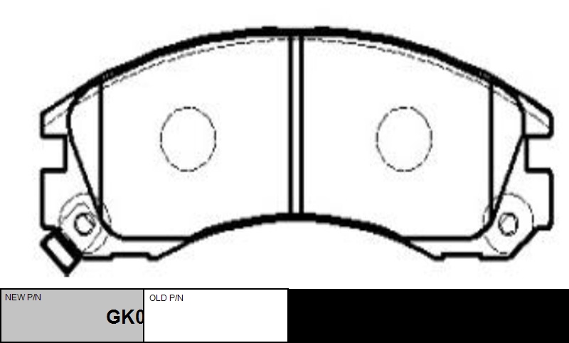 

КОЛОДКИ ТОРМОЗНЫЕ GK0582/CKM14, GK0582