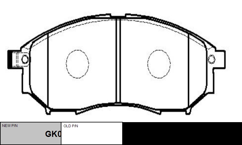 

КОЛОДКИ ТОРМОЗНЫЕ GK0727/CKN12, GK0727