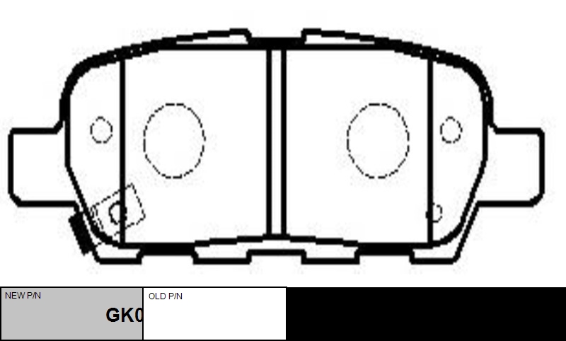 

КОЛОДКИ ТОРМОЗНЫЕ GK0732/CKN17, GK0732