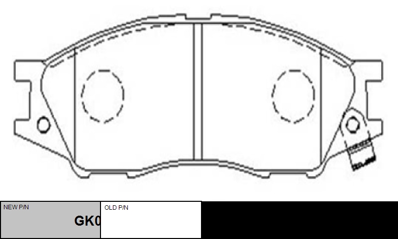 

КОЛОДКИ ТОРМОЗНЫЕ GK0785/CKN70, GK0785