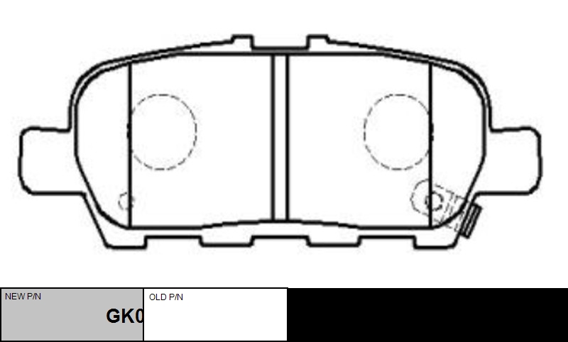 

КОЛОДКИ ТОРМОЗНЫЕ GK0855/CKN140, GK0855