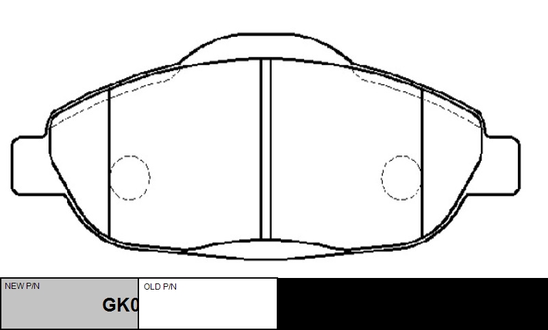 

КОЛОДКИ ТОРМОЗНЫЕ GK0908/CKPU51, GK0908