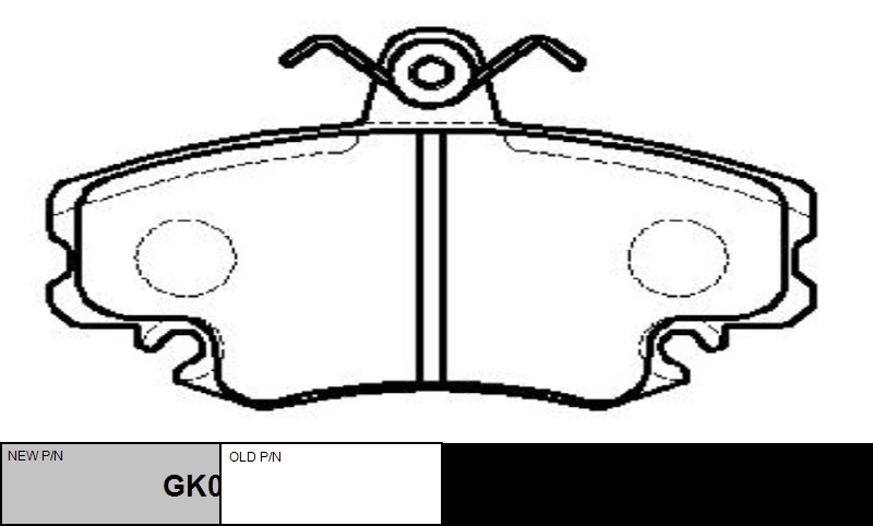 

КОЛОДКИ ТОРМОЗНЫЕ GK0909/CKRN1, GK0909