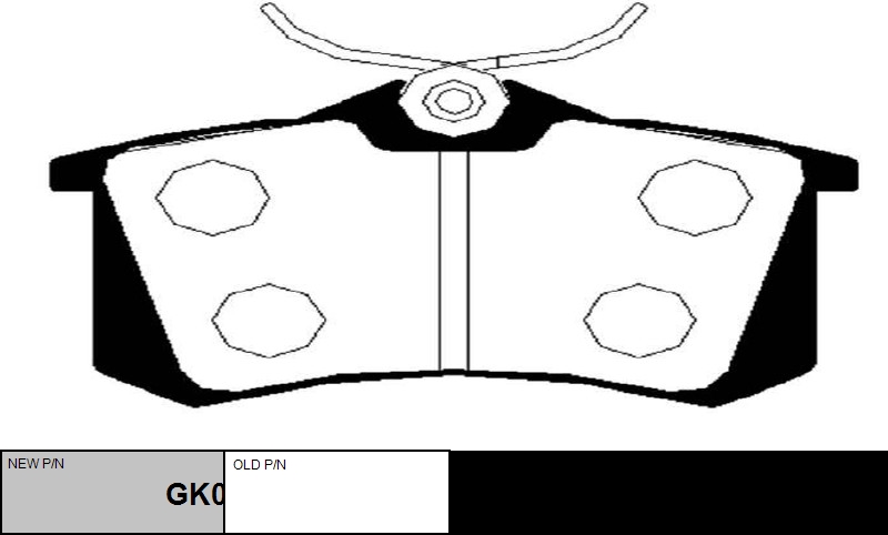 

КОЛОДКИ ТОРМОЗНЫЕ GK0984/CKSS10, GK0984