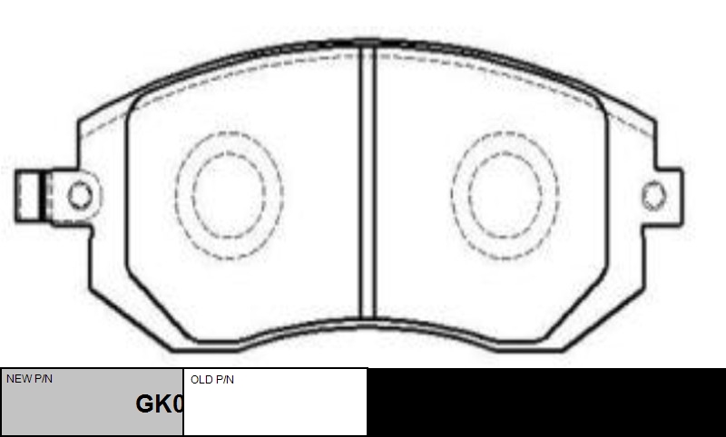 

КОЛОДКИ ТОРМОЗНЫЕ GK0991/CKSU4, GK0991