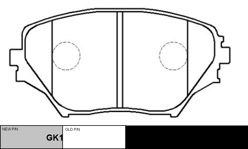 

КОЛОДКИ ТОРМОЗНЫЕ GK1026/CKT12, GK1026