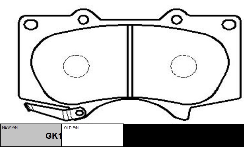 

КОЛОДКИ ТОРМОЗНЫЕ GK1050/CKT36, GK1050