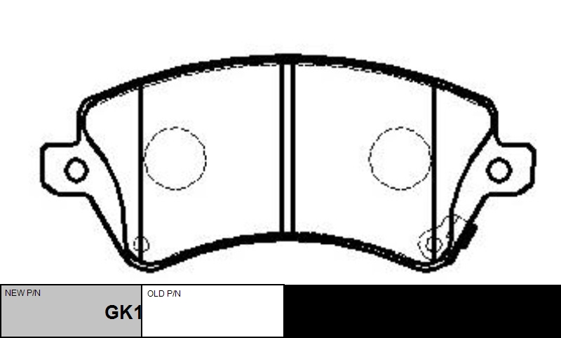 

КОЛОДКИ ТОРМОЗНЫЕ GK1055/CKT41, GK1055