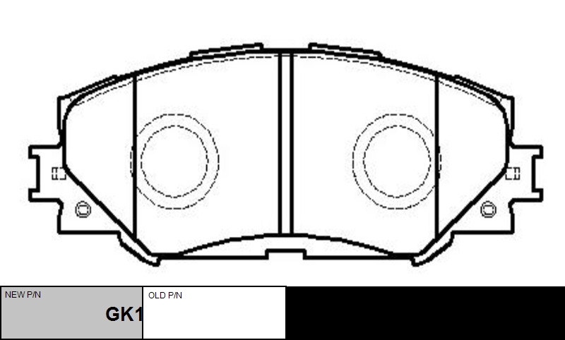 

КОЛОДКИ ТОРМОЗНЫЕ GK1062/CKT48, GK1062