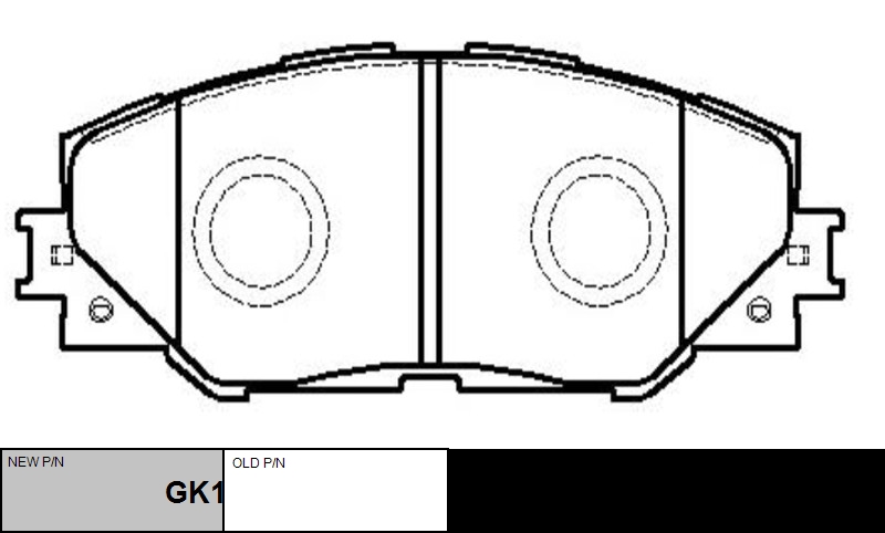 

КОЛОДКИ ТОРМОЗНЫЕ GK1063/CKT49, GK1063