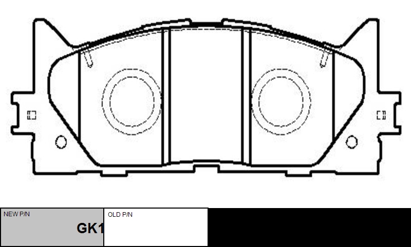 

КОЛОДКИ ТОРМОЗНЫЕ GK1065/CKT51, GK1065