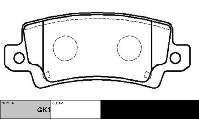 

КОЛОДКИ ТОРМОЗНЫЕ GK1098/CKT85, GK1098