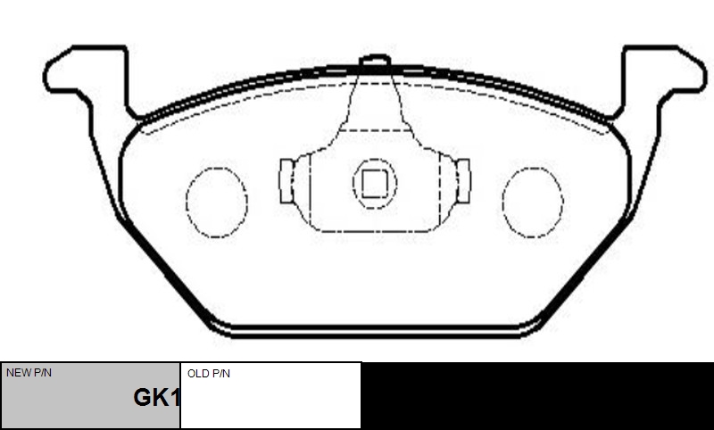 

КОЛОДКИ ТОРМОЗНЫЕ GK1231/CKVW4, GK1231