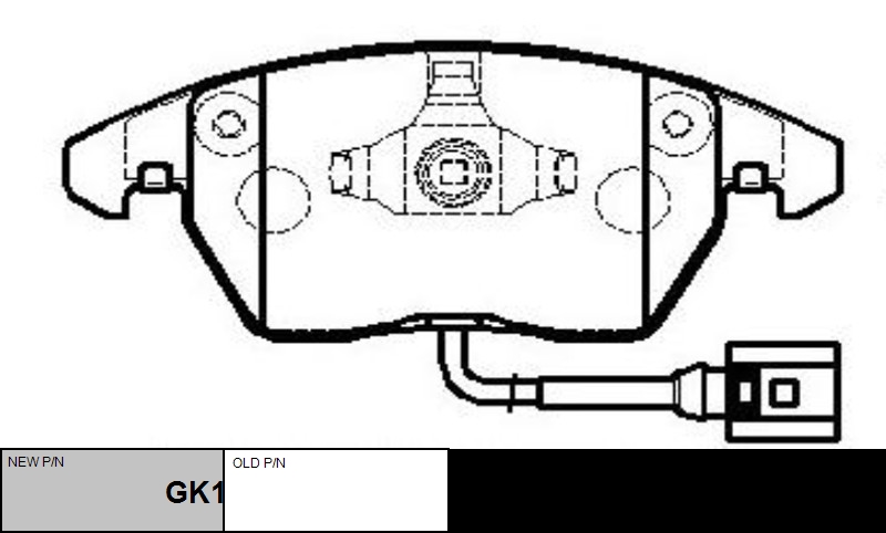 

КОЛОДКИ ТОРМОЗНЫЕ GK1234/CKVW7, GK1234