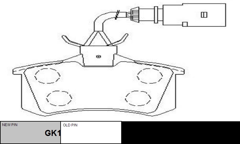 

КОЛОДКИ ТОРМОЗНЫЕ GK1239/CKVW12, GK1239