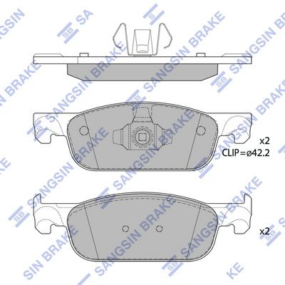 

КОЛОДКИ ТОРМОЗНЫЕ LADA X-RAY ПЕРЕДНИЕ, SP4054